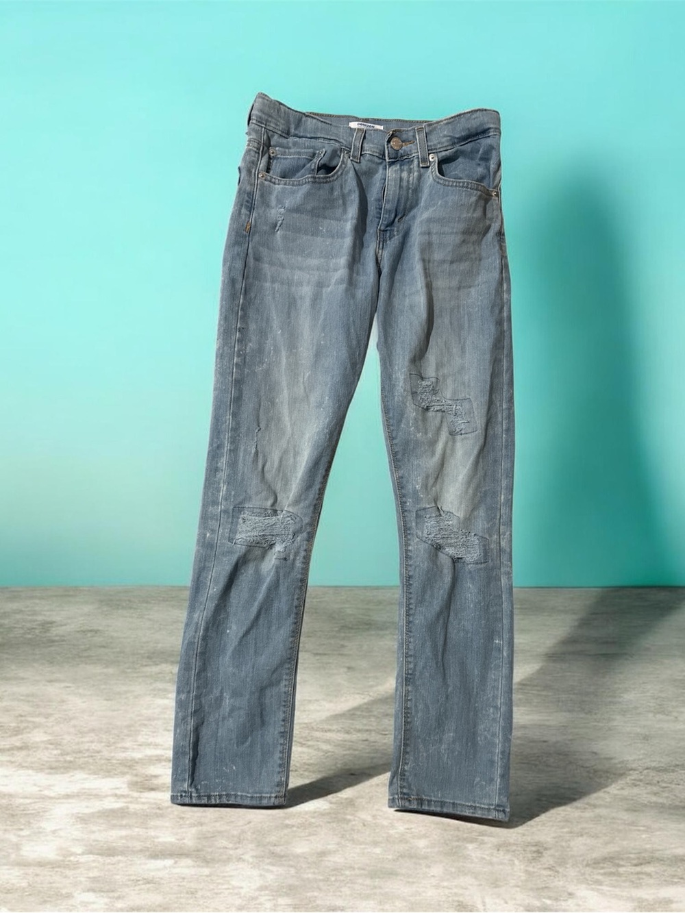 Levi's Faded Blue Slim Straight Jeans